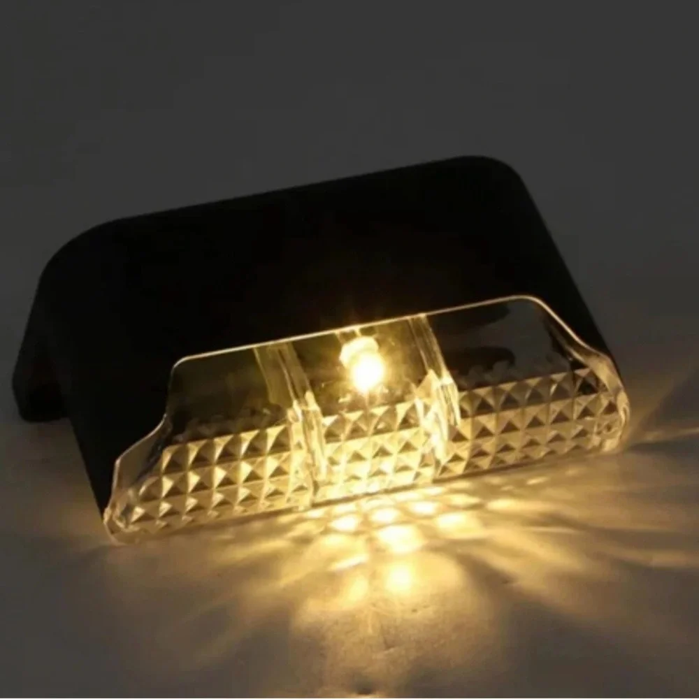 Solar Step Lights Pack — Brown Outdoor LED Stair Lanterns